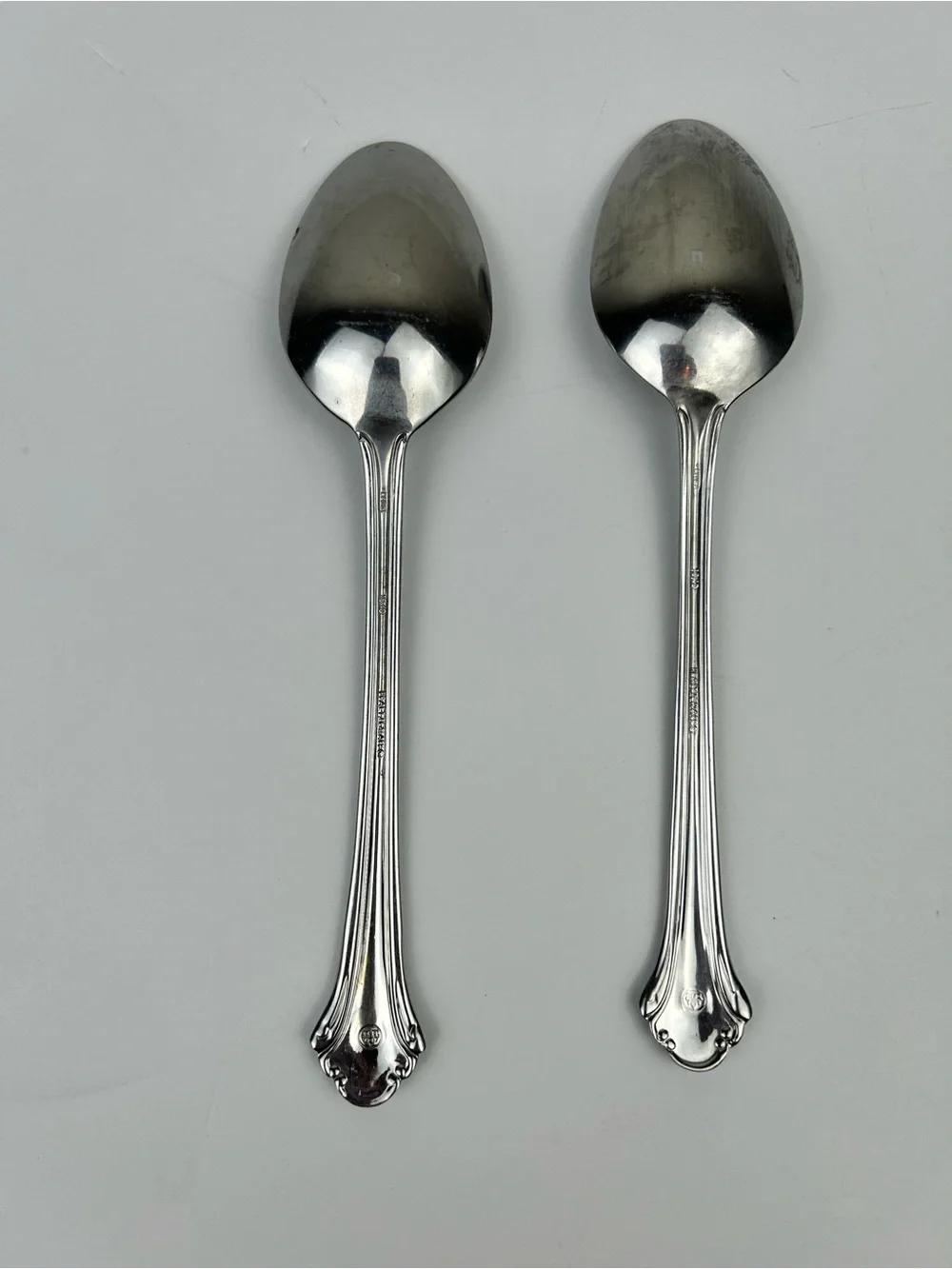 Pfaltzgraff Meridian 2 Pc Stainless Steel Serving Spoons Set Silver